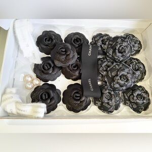 Chanel Christmas Holiday Seasonal Camellia Ribbon 21p Bundle 2016 2019 2021 2022